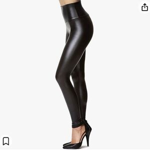 New! TAGOO Vegan Leather Pants in Black - S